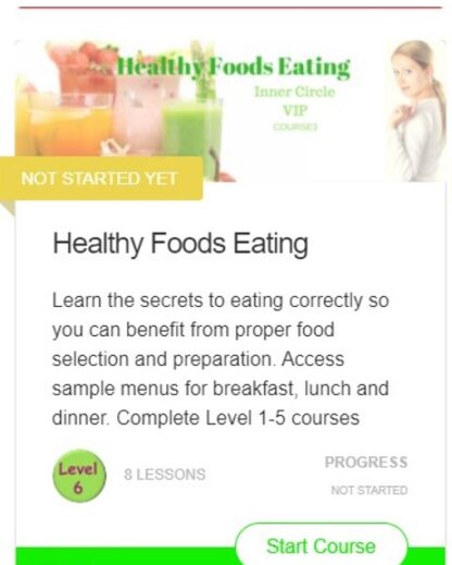 Healthy food eating course with Dr Vie Academy