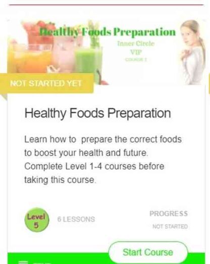 Healthy food preparation course with Dr Vie Academy